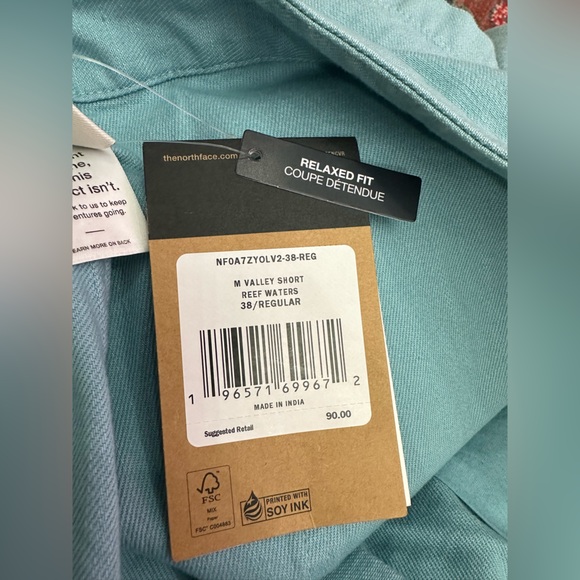 The North Face 38 Valley Short Reef Waters 38 Regular Relaxed - Picture 7 of 10